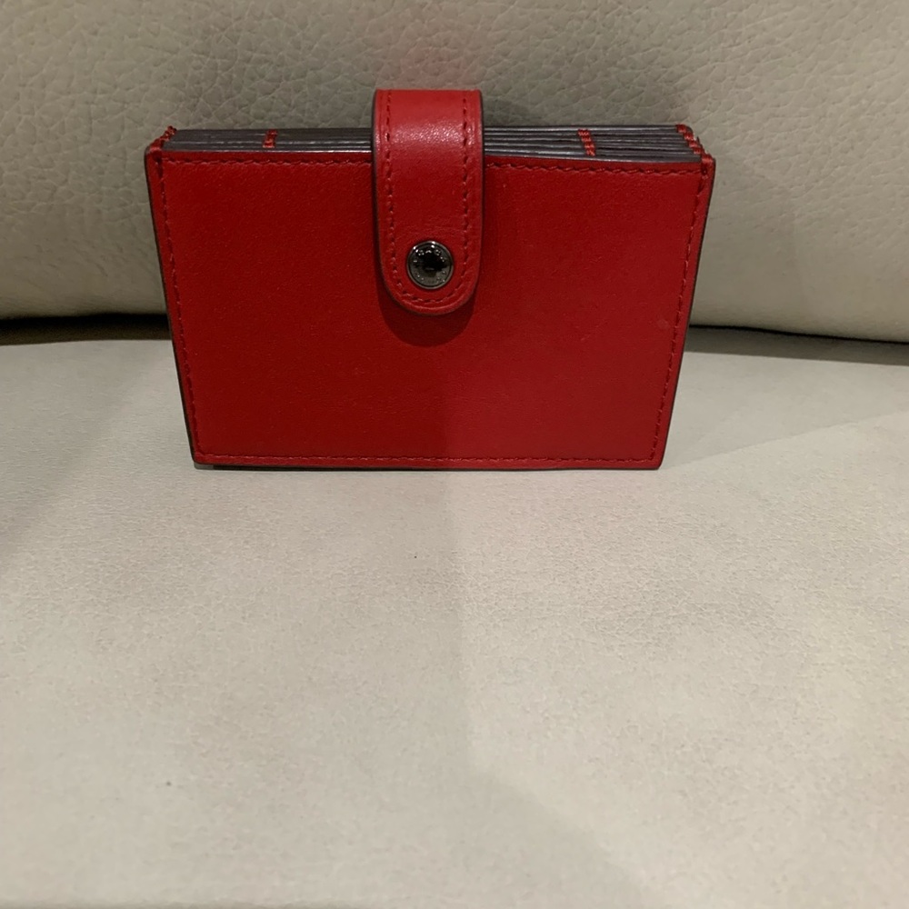 Coach Leather Accordion Card Case